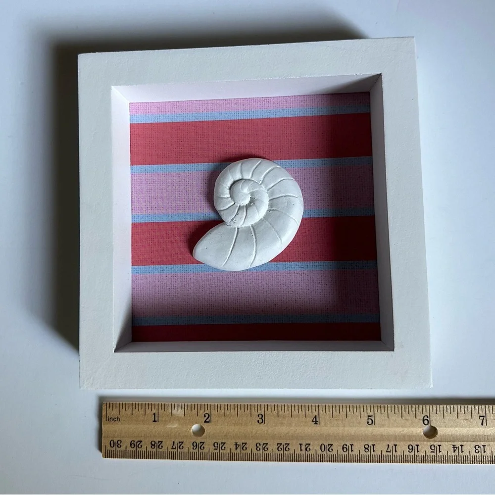 Brand new Seaside Spiral 3D Shell wall Art